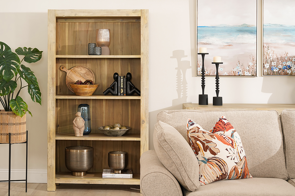 wooden storage unit bookshelf