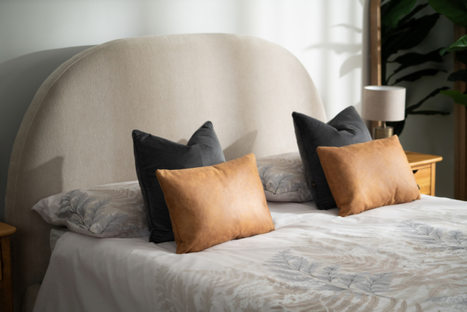 ceam fabric headbpard fabric bed frame
