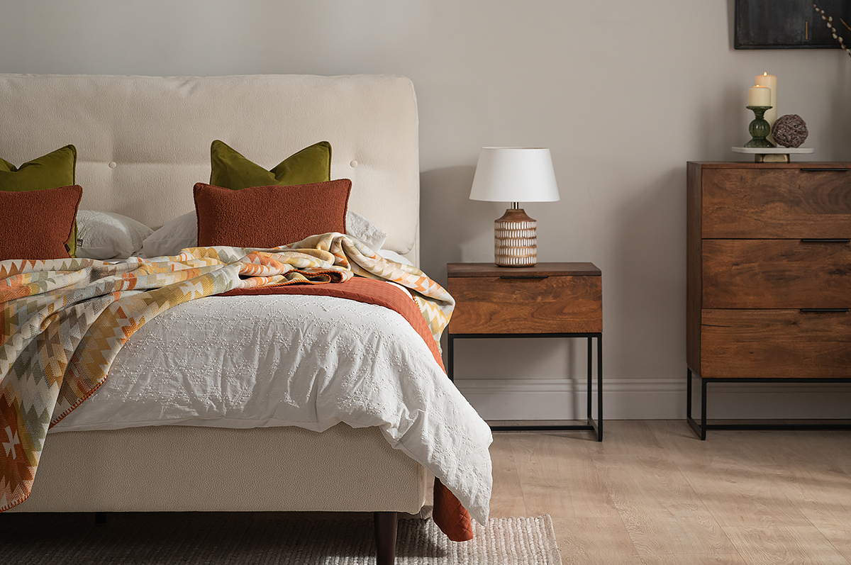 lilly bedframe white bed frame fabric