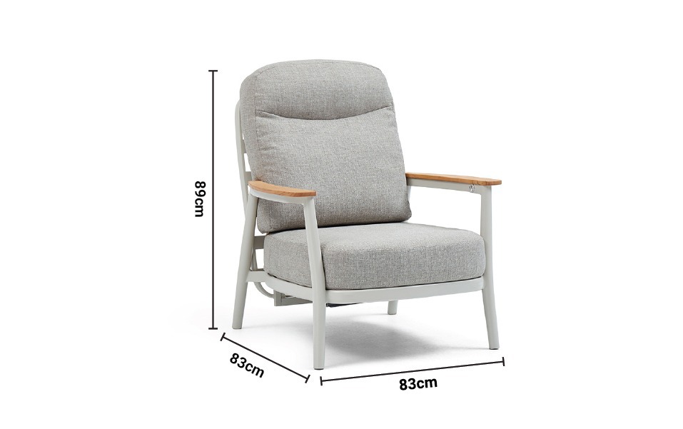 Modena Single Sofa with Armrest dimensions