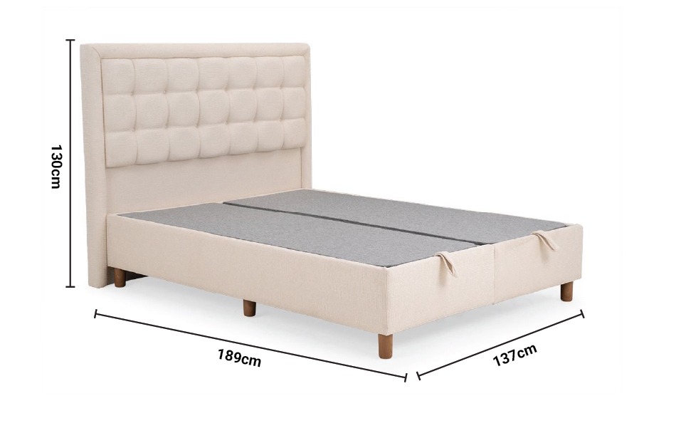 Haven Double 4'6' Storage Bed dimensions