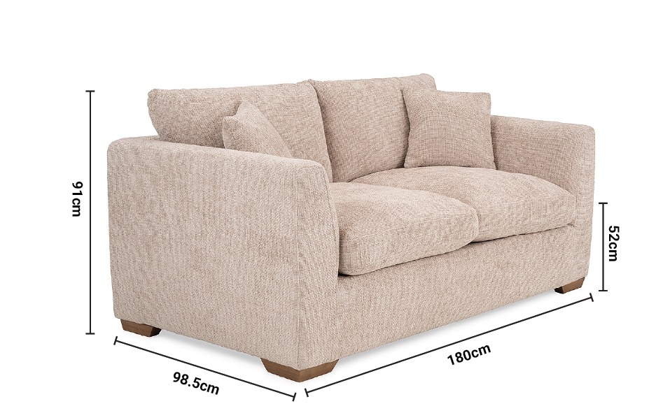 Aimee 2 Seater Sofa dimensions
