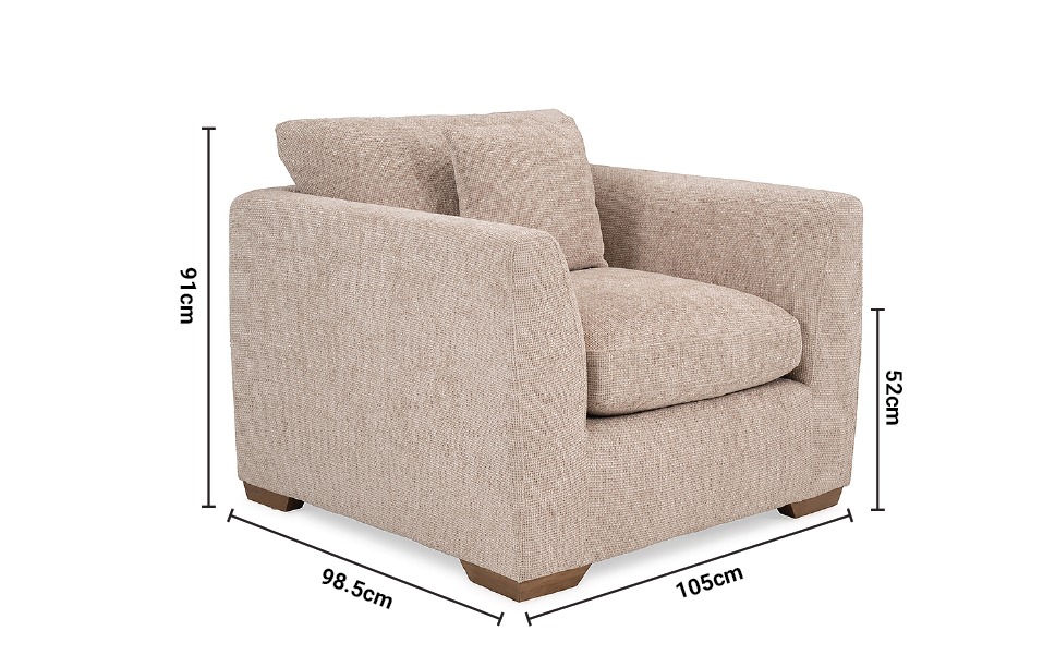 Aimee Armchair dimensions