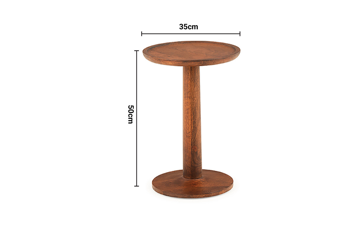Alfie Round Side Table dimensions