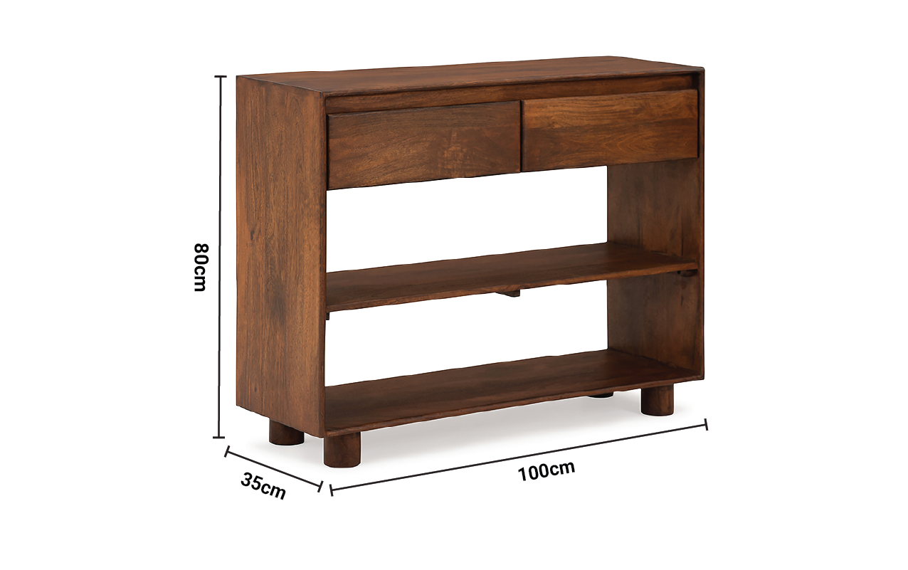 Ashton 2 Drawers Console Table dimensions