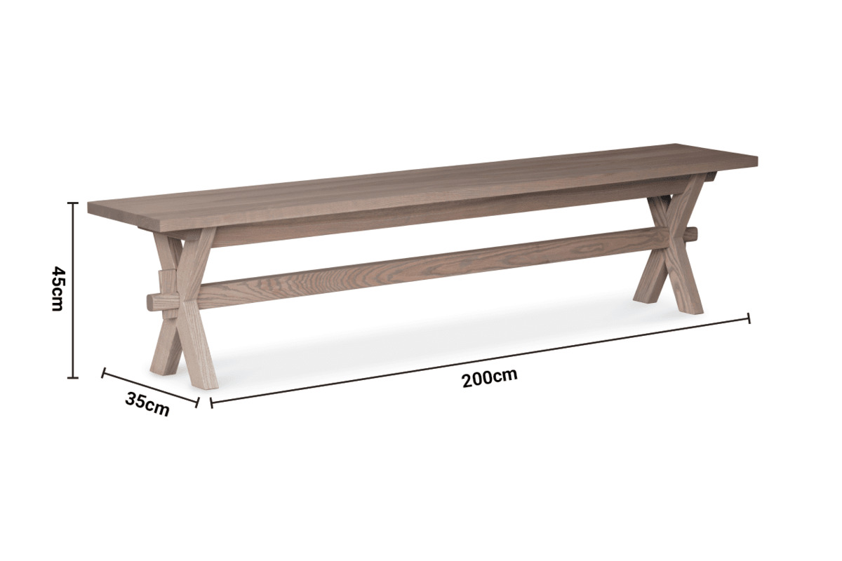 Audrey 2m Bench dimensions