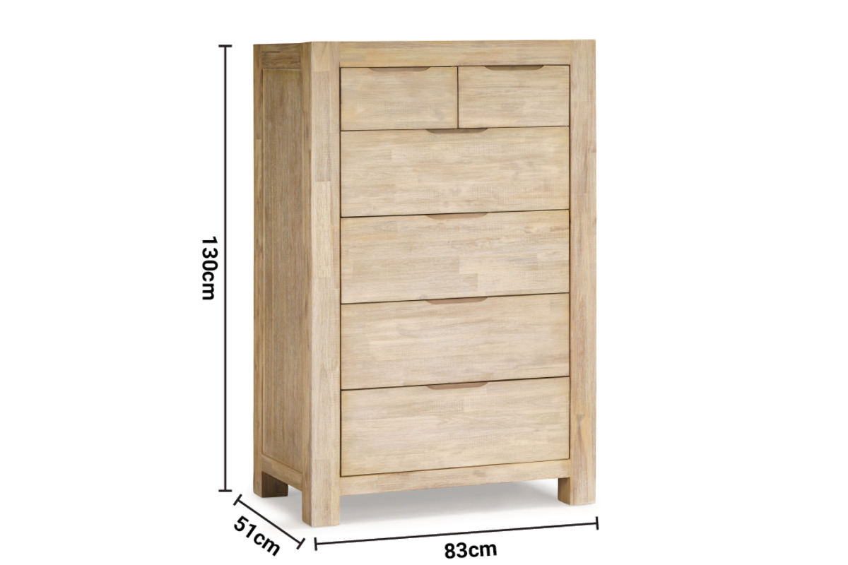Berlin 6 Drawers Chest dimensions