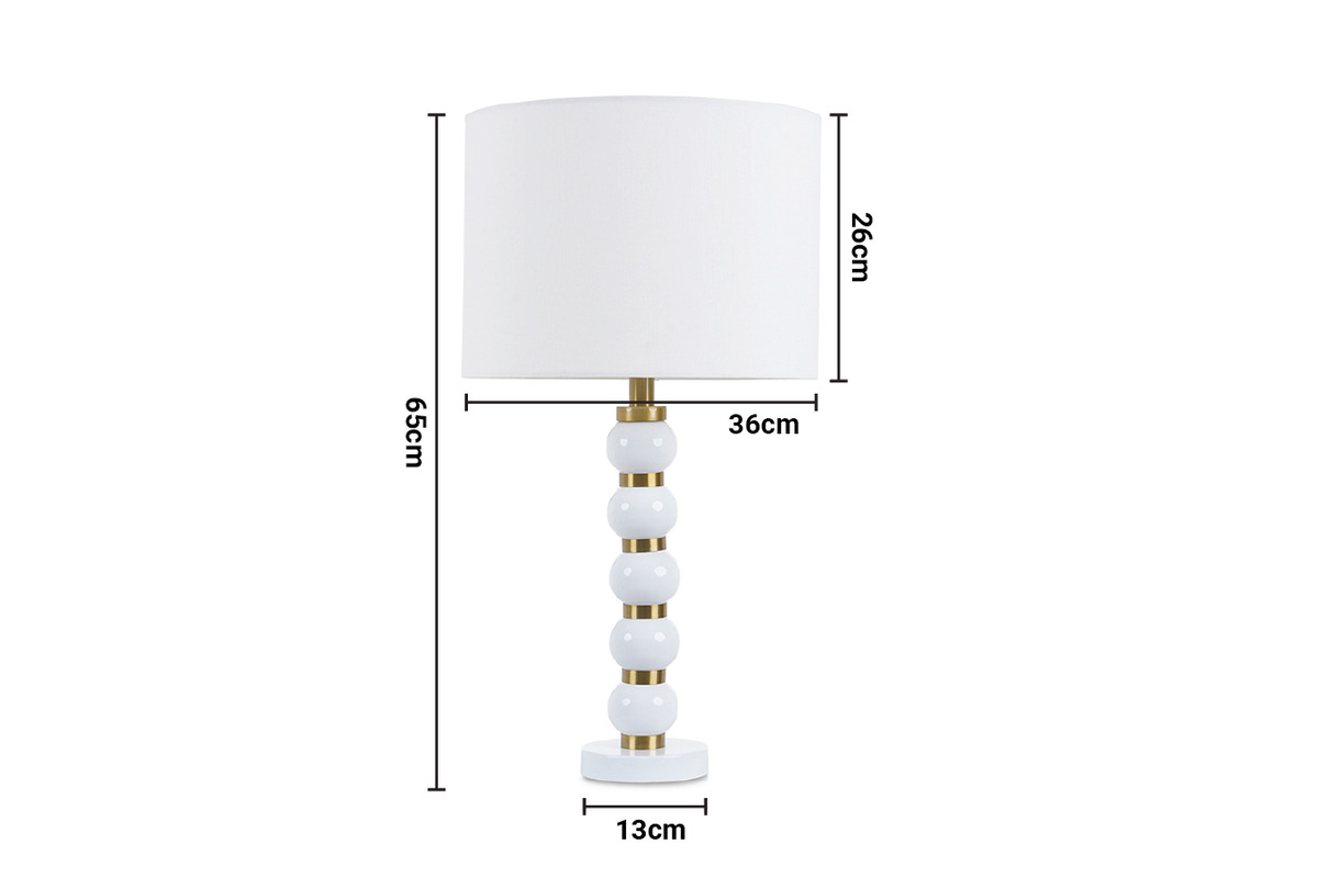 Bobbin Metal Table Lamp dimensions