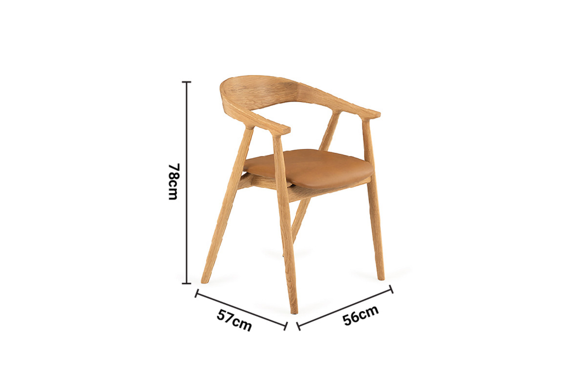 Carlos Dining Chair dimensions
