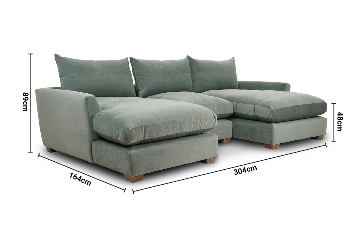 Chicago Large Double Chaise dimensions
