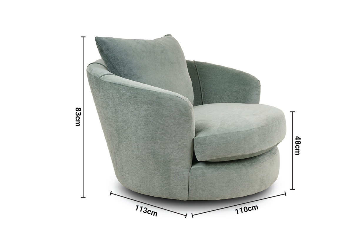 Chicago Midi Swivel Chair dimensions