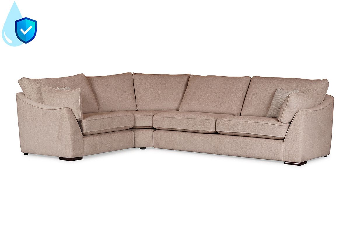 Adare Cream Fabric Lhf Corner Sofa