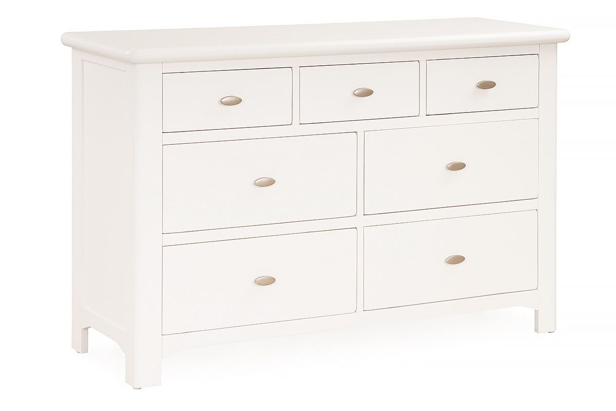 Alaska White 7 Drawers Chest