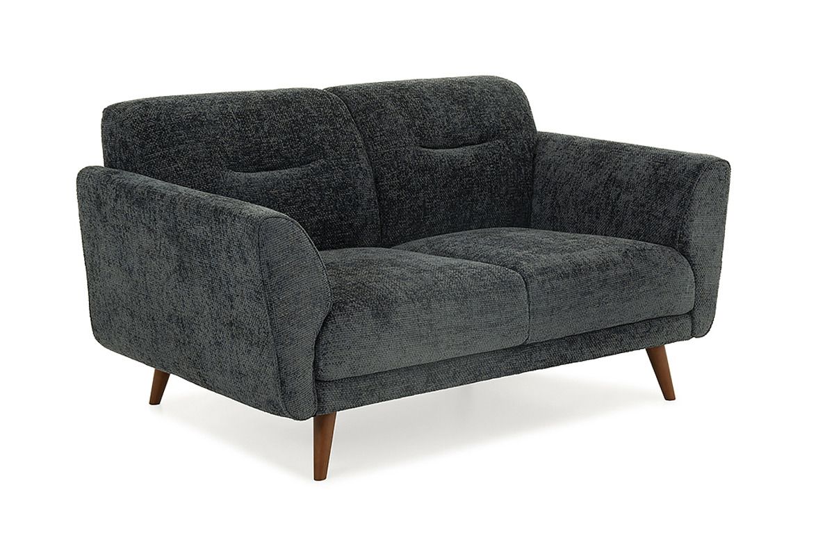 Alex Navy Fabric 2 Seater Sofa