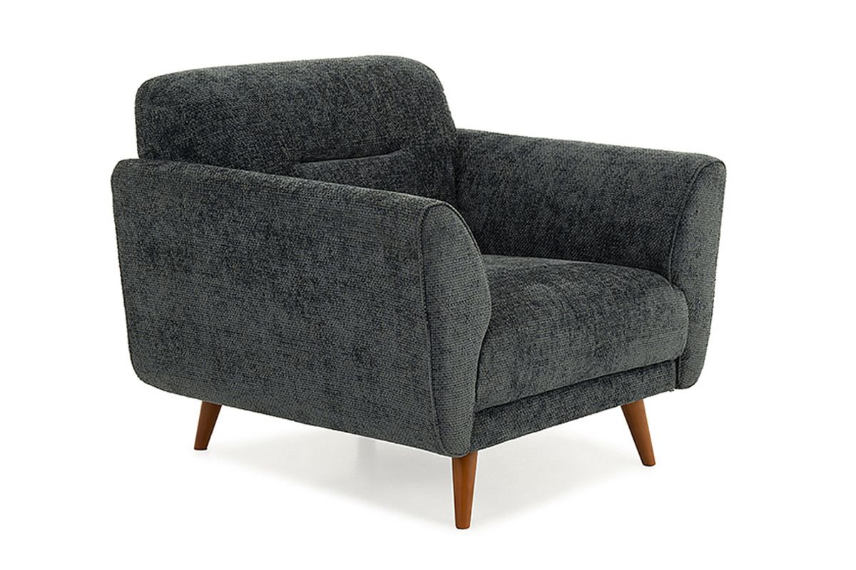 Alex Navy Fabric Armchair