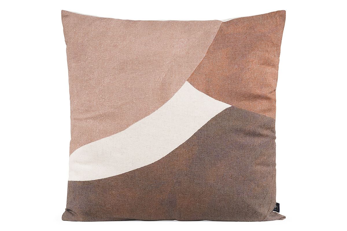 Amal Abstract Terracota Cushion 50x50cm