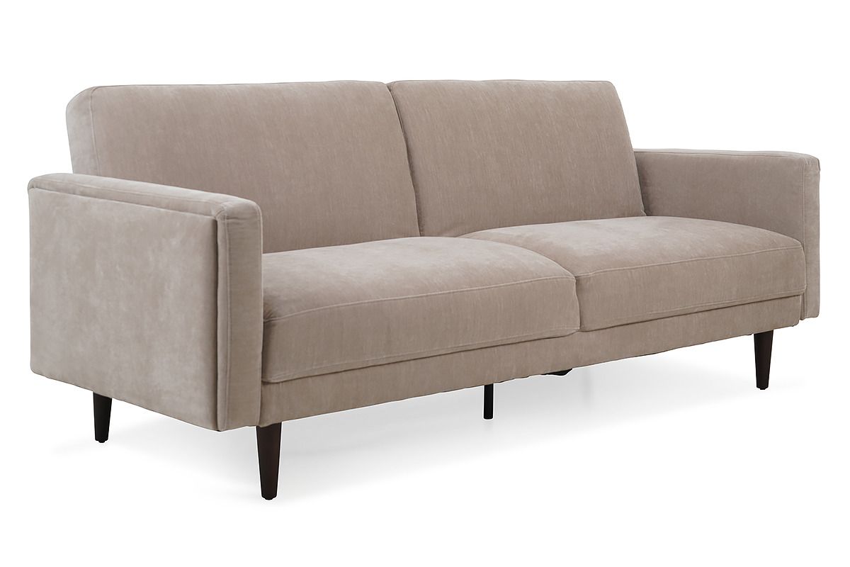 Anna Taupe Fabric 3 Seater Sofa Bed