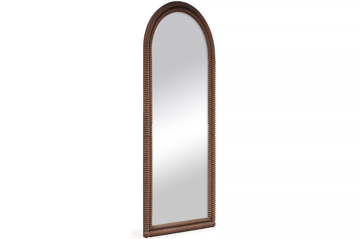 Arched Ribbed Detail Mirror 80x180cm