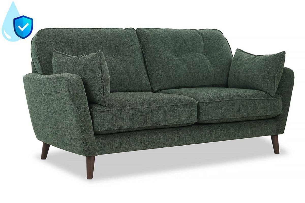 Ashford Green Fabric 3 Seater Sofa