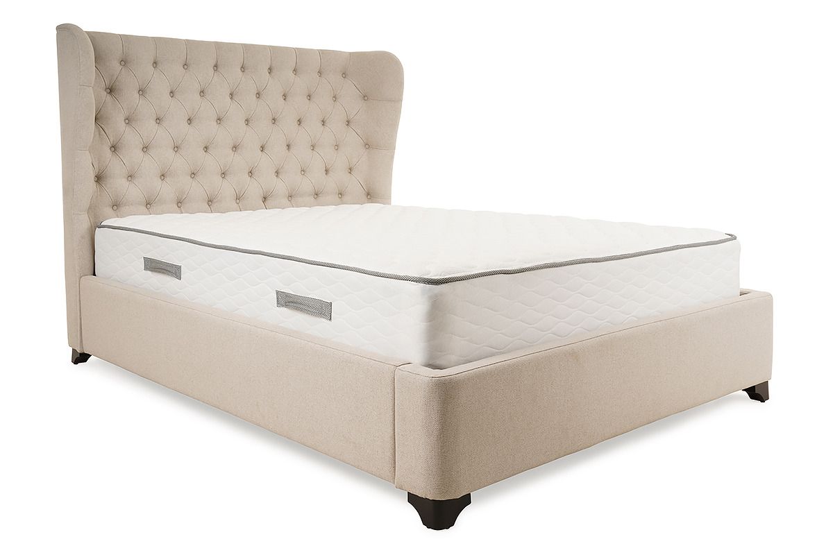 Astoria Beige Fabric Double 4ft6 Bed Frame