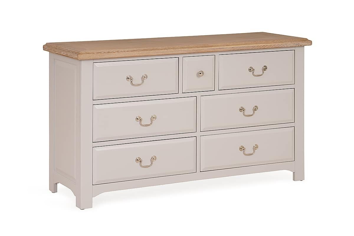 Bellevue Light Grey 7 Drawers Chest