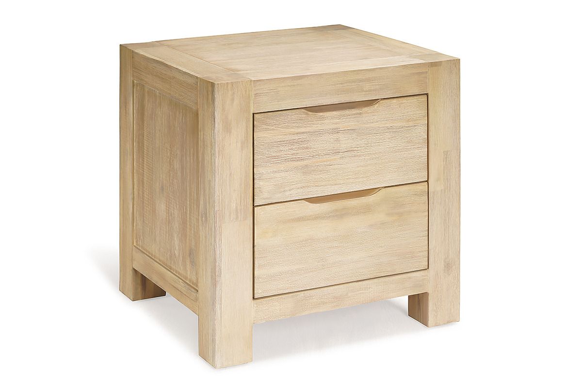 Berlin 2 Drawers Bedside Table