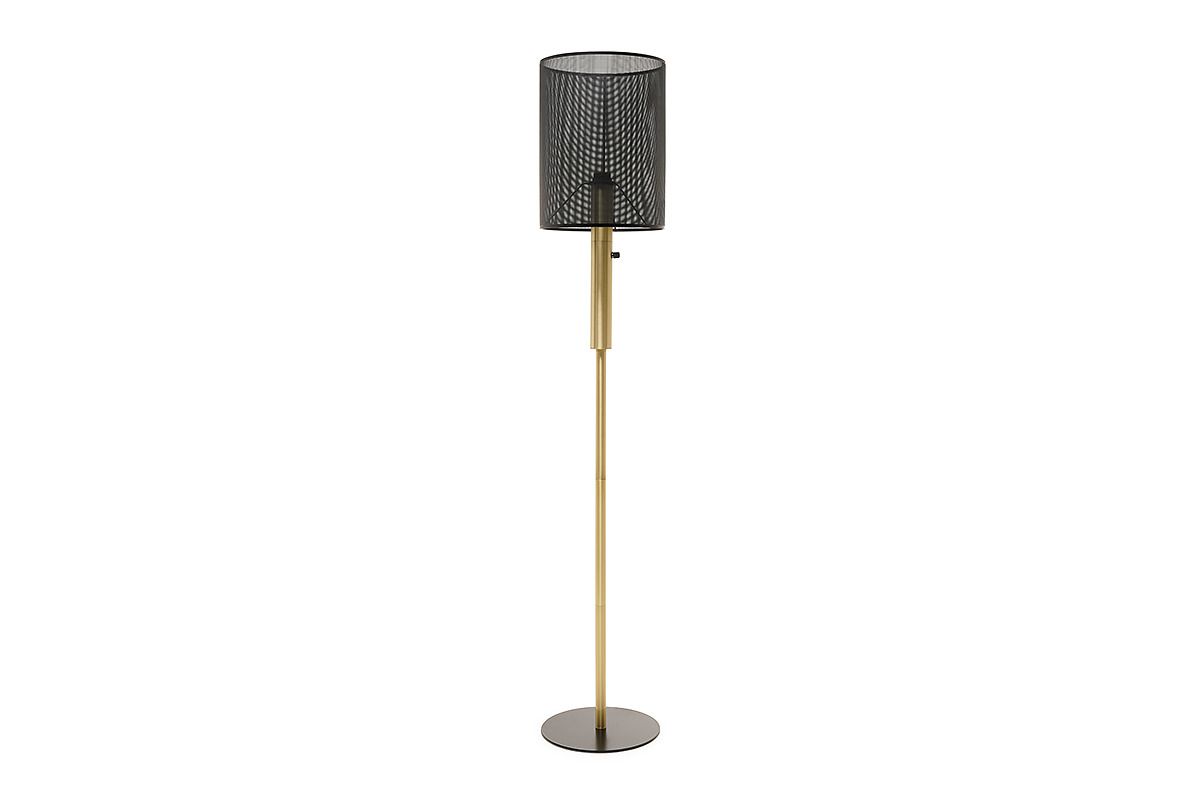 Black Mesh Shade Floor Lamp