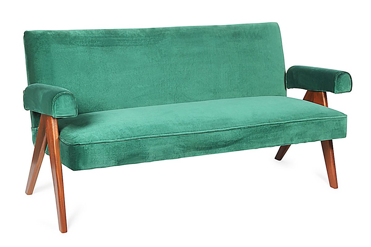 Bodi Green Velvet Sofa