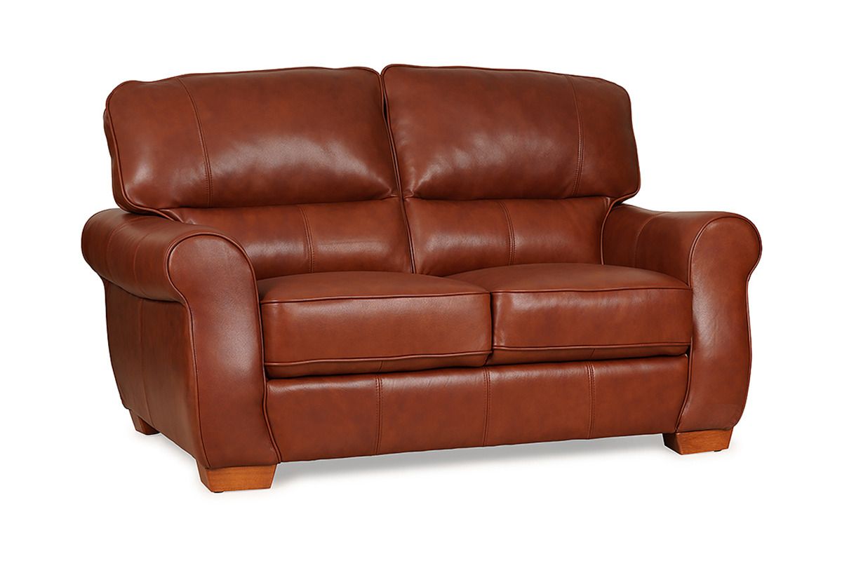 Boletelli Butterscotch Leather 2 Seater Sofa