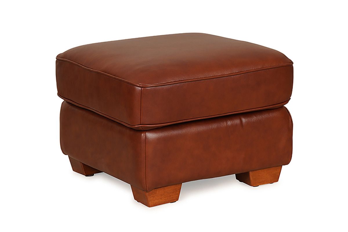 Boletelli Butterscotch Leather Footstool