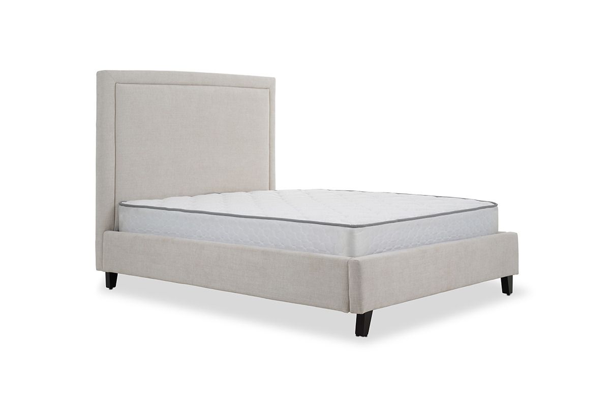 Boutique Beige Fabric Double 4ft6 Bedframe