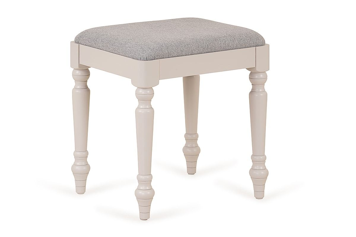 Brighton Light Grey Oak Dressing Stool