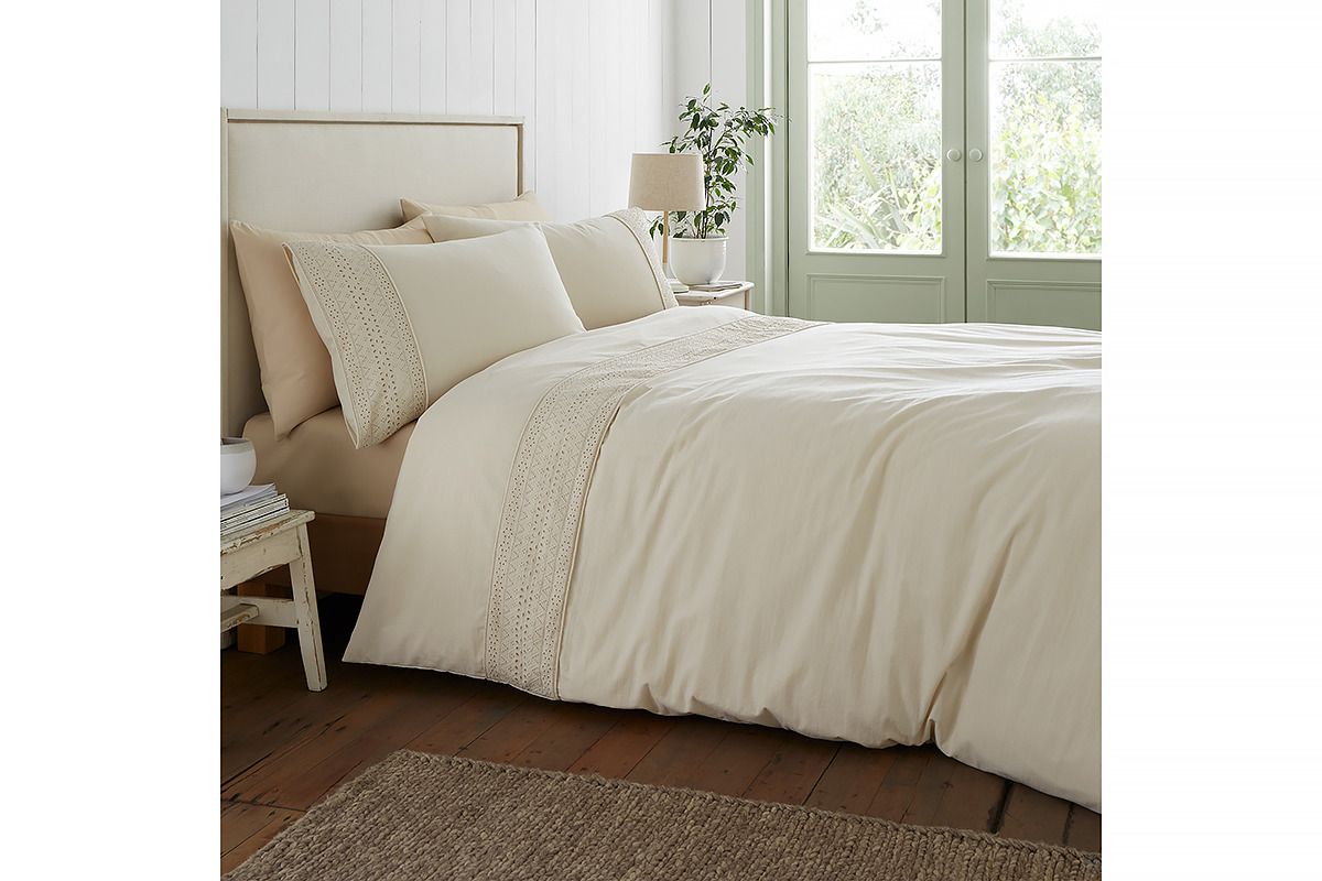 Broderie Anglaise King Duvet Set