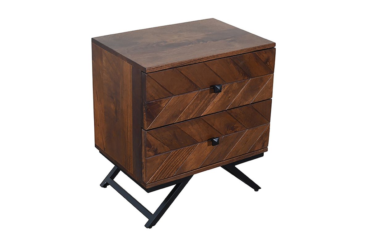 Budapest 2 Drawers Side Table