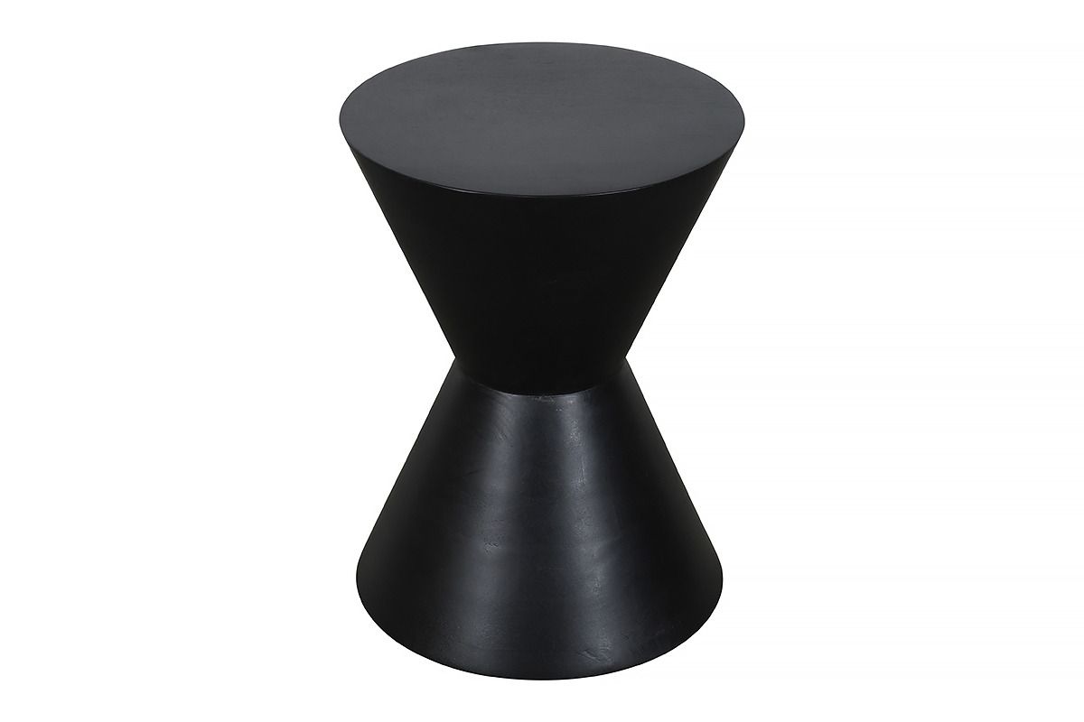 Burrow Hourglass Side Table Black Finish