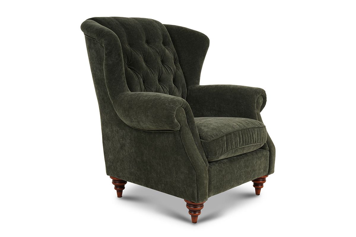 Cambridge Green Fabric Armchair