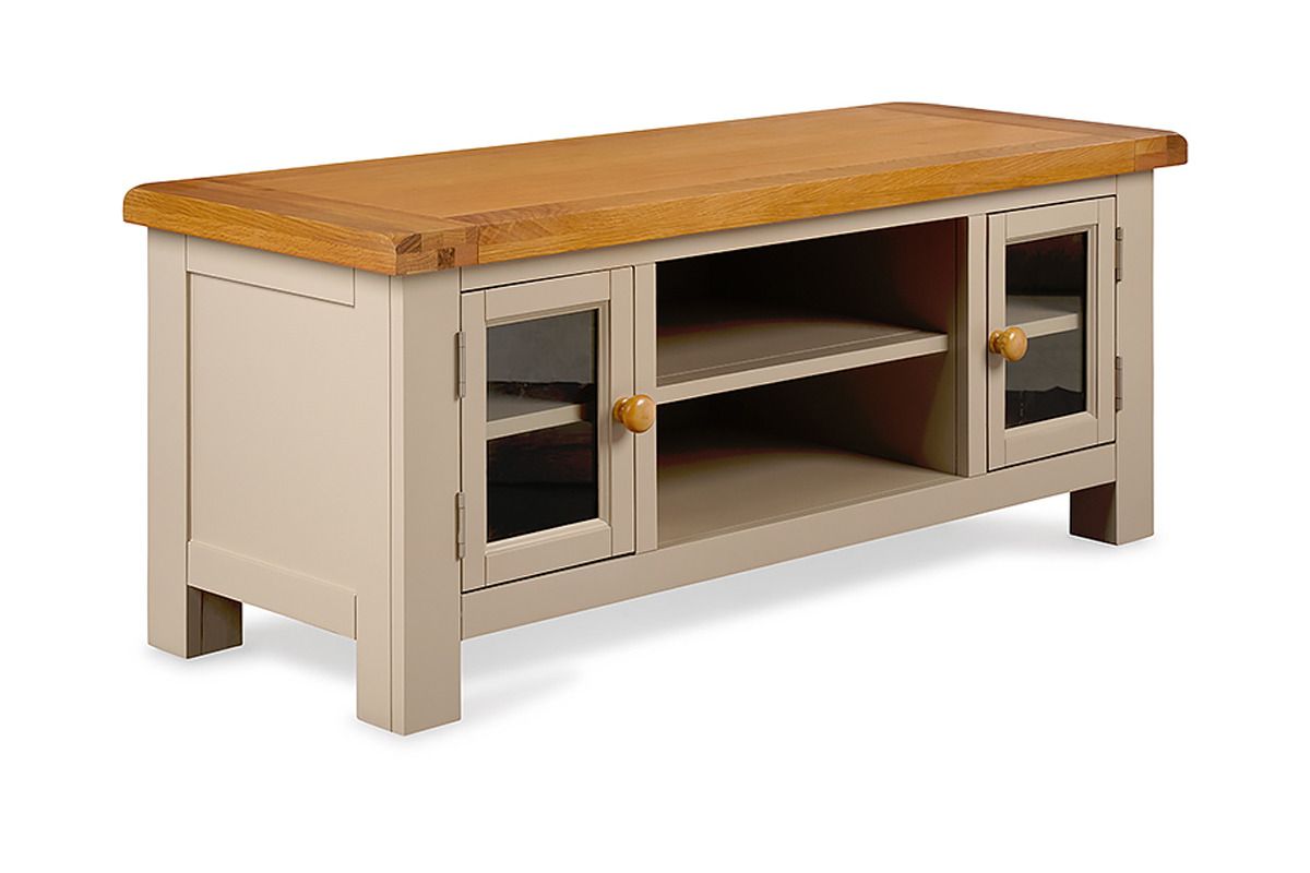 Caravel Light Grey Oak 2 Doors Tv Stand