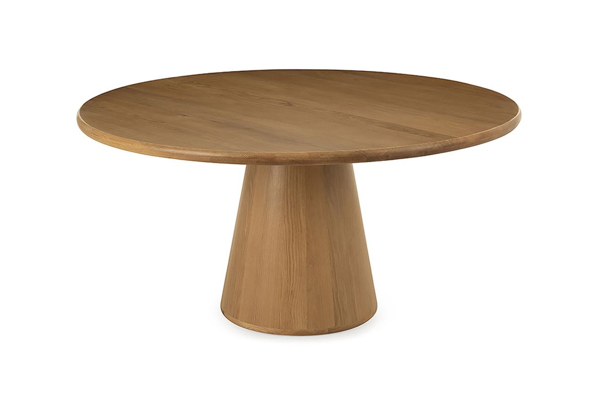 Caspian Oak Round Dining Table 1_5M