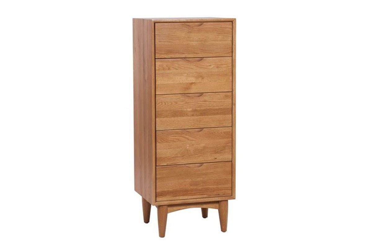 Charlie Oak 5 Drawers Chest