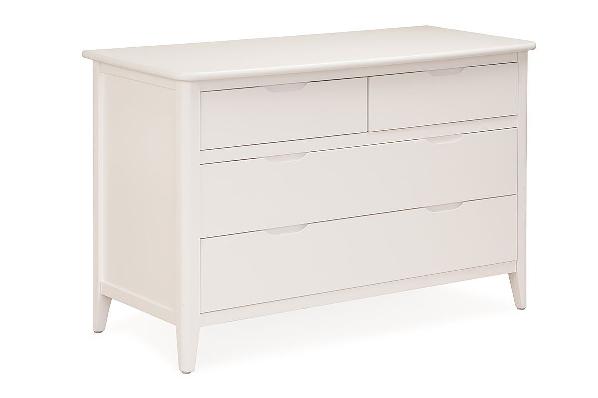 Coolmore White 4 Drawers Chest