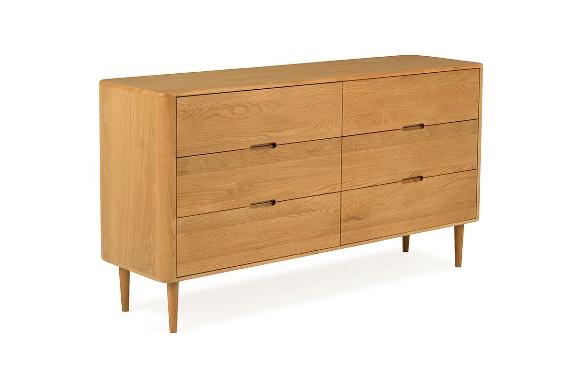 Copenhagen Oak 6 Drawers Chest