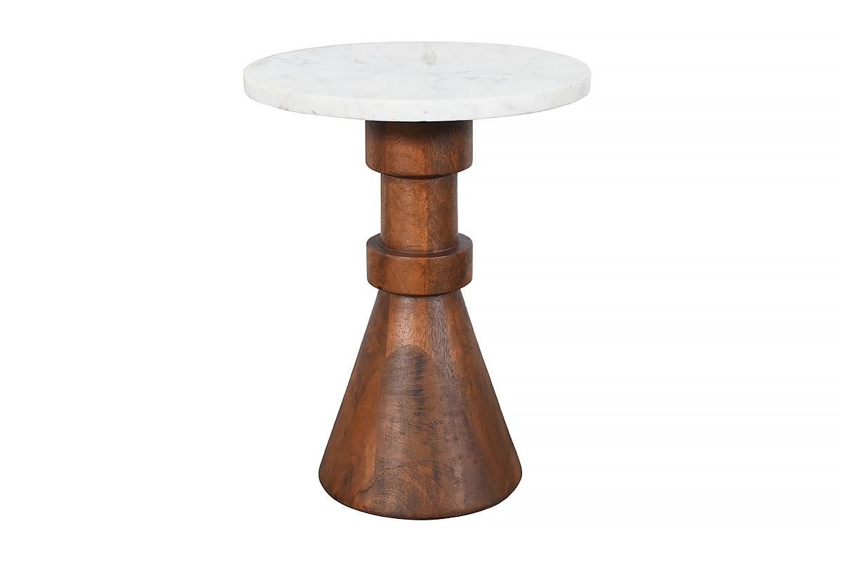 Cove Side Table Walnut Finish