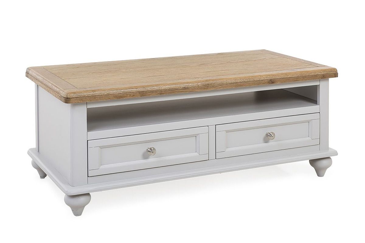 Discovery Grey Oak 2 Drawers Coffee Table