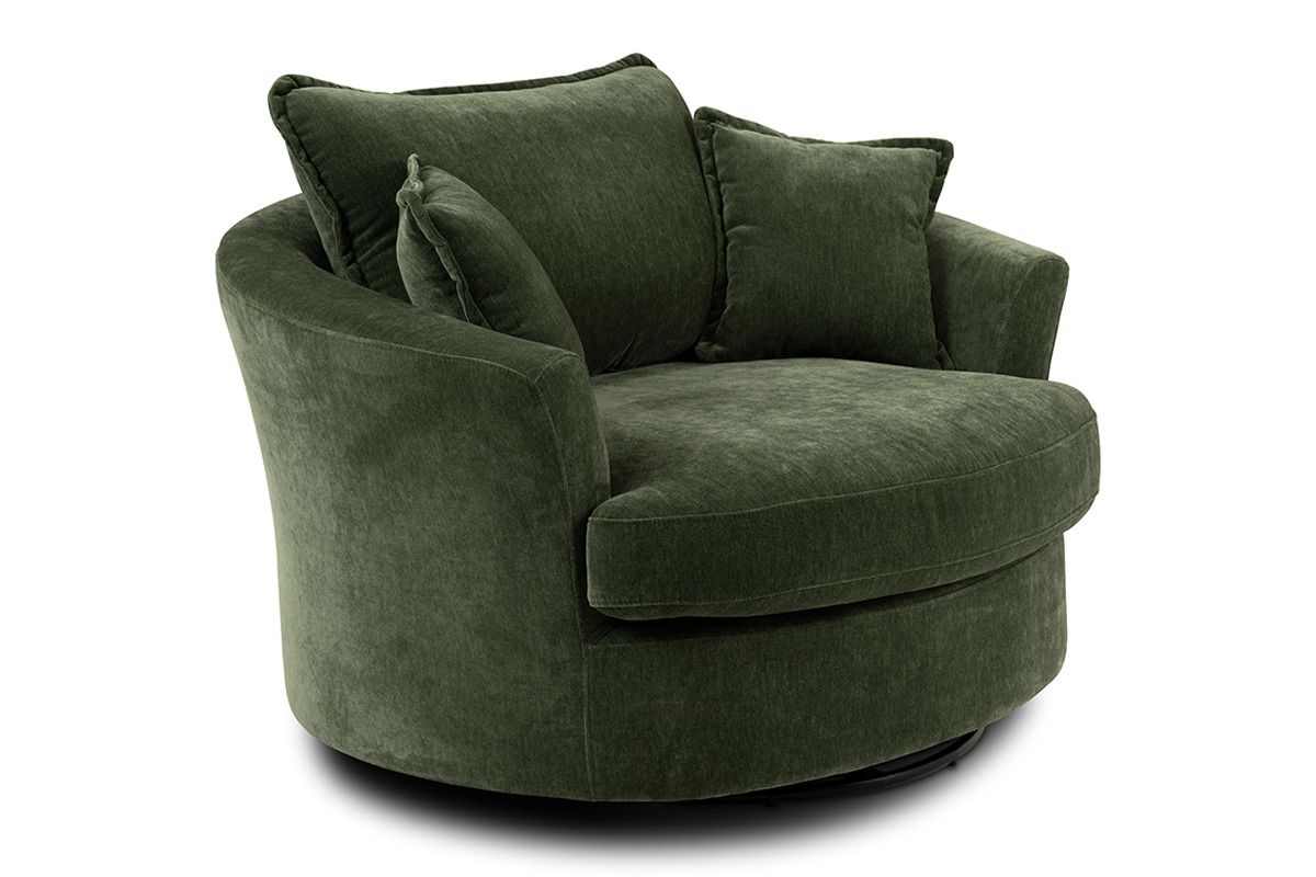 Dove Green Swivel Armchair