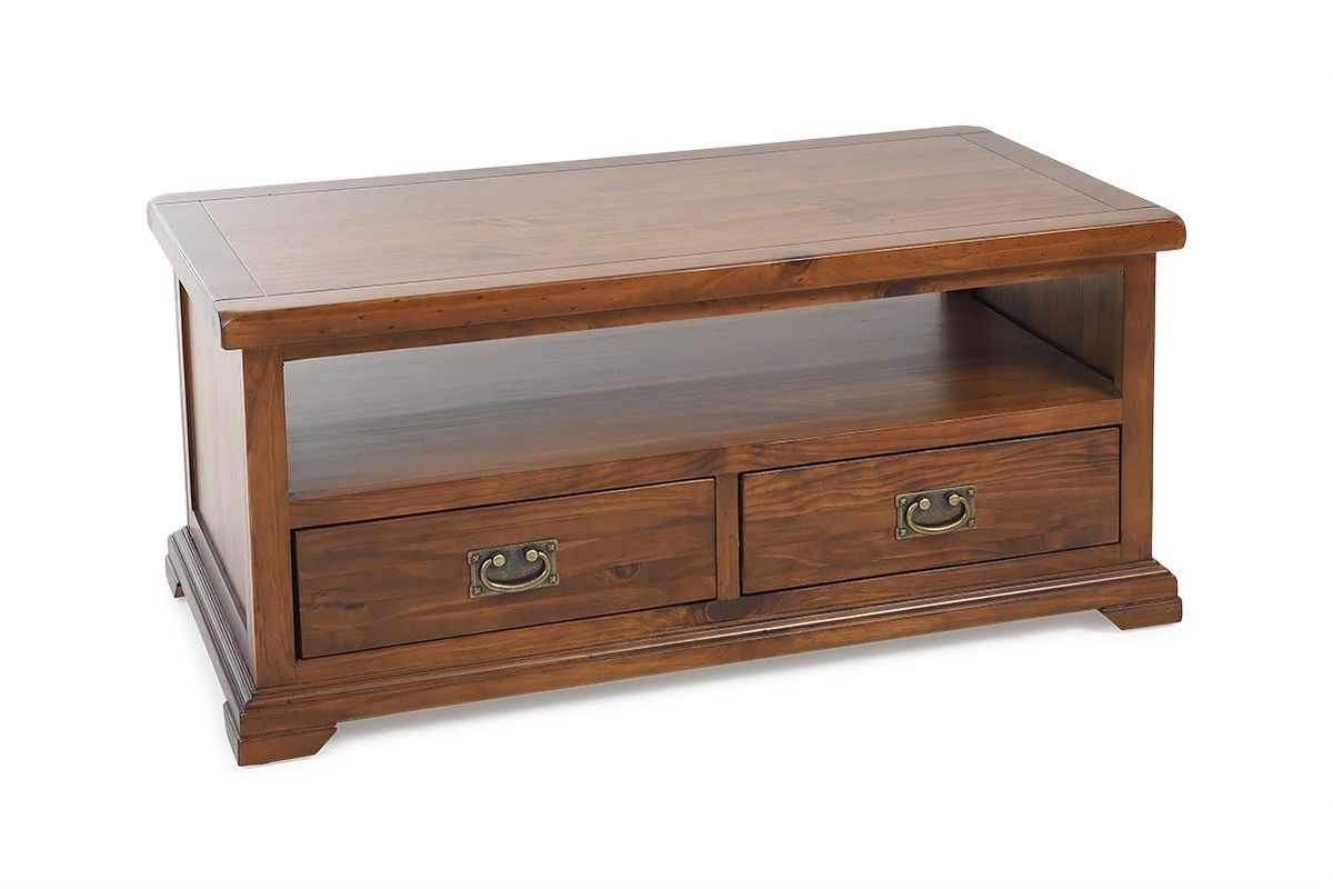 Egyptian Brown 2 Drawer Coffee Table