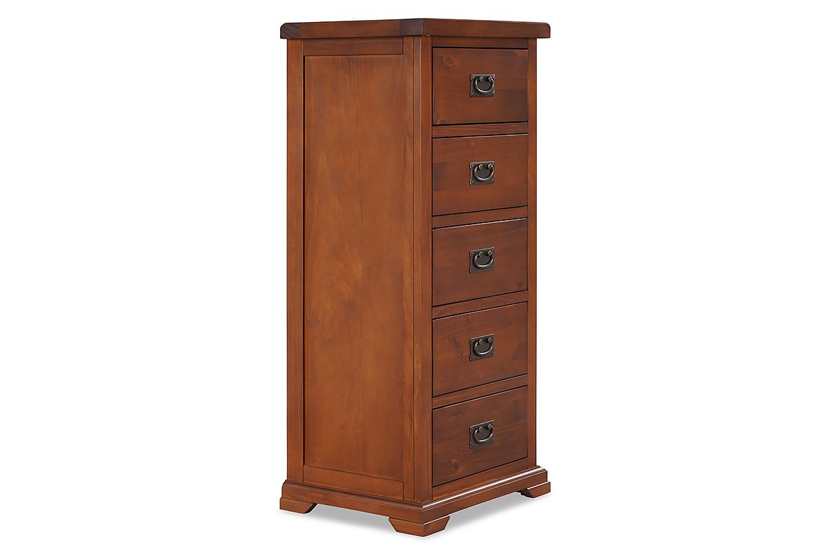 Egyptian Brown 5 Drawers Lingerie Chest