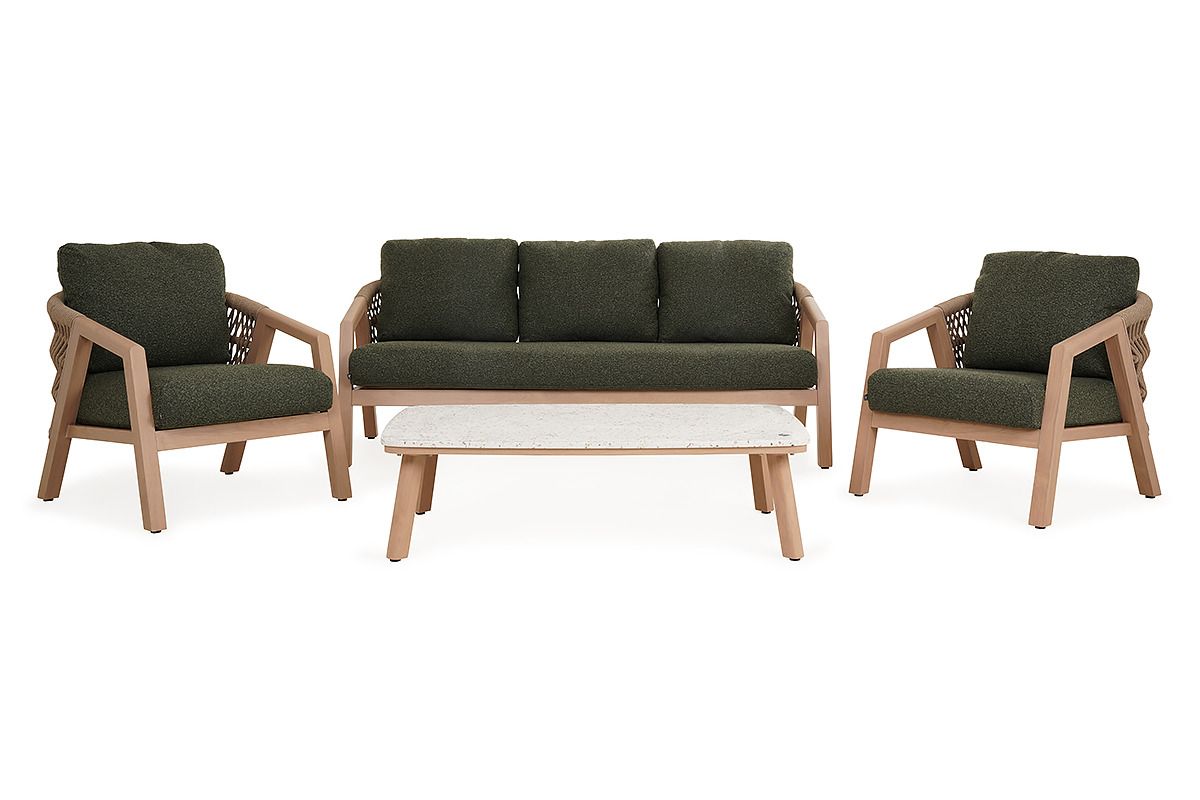 Elba Rope Sofa Set Green
