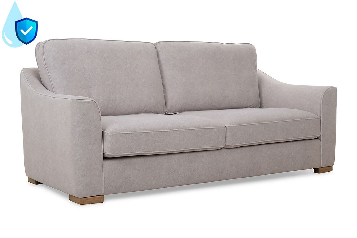 Florida Resilient Grey Fabric 3 Seater Sofa