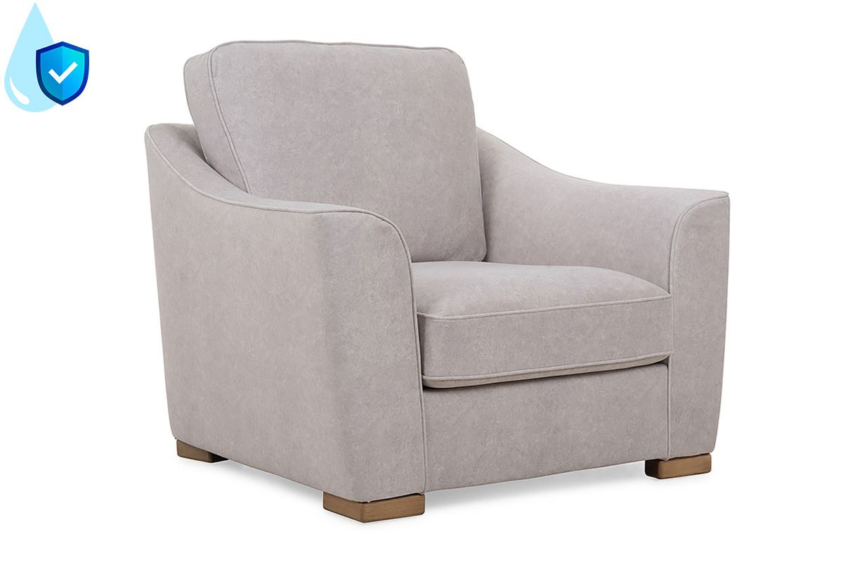 Florida Resilient Grey Fabric Armchair