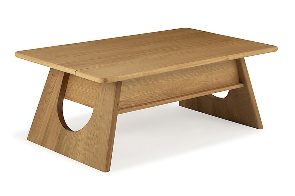 Garda Oak Coffee Table With Lift Top